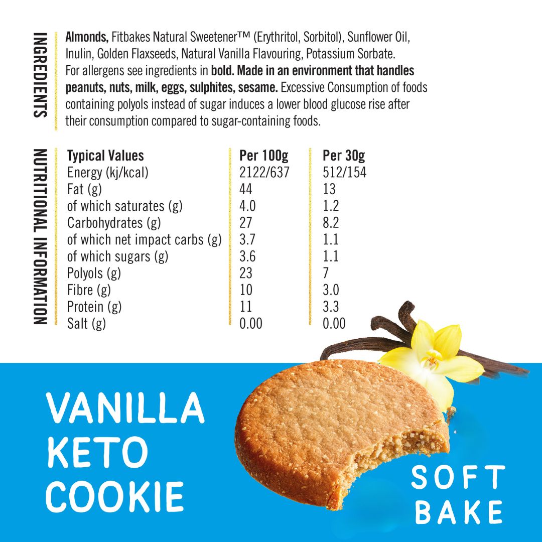 KETO COOKIES SOFT BAKES VANILLA